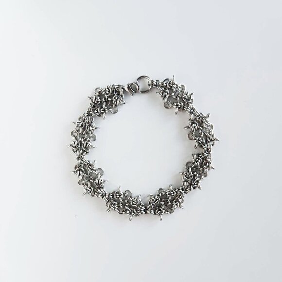 Unique handmade dainty silver bracelet ✦ intricate lace bracelet ✦ - Picture 12 of 12